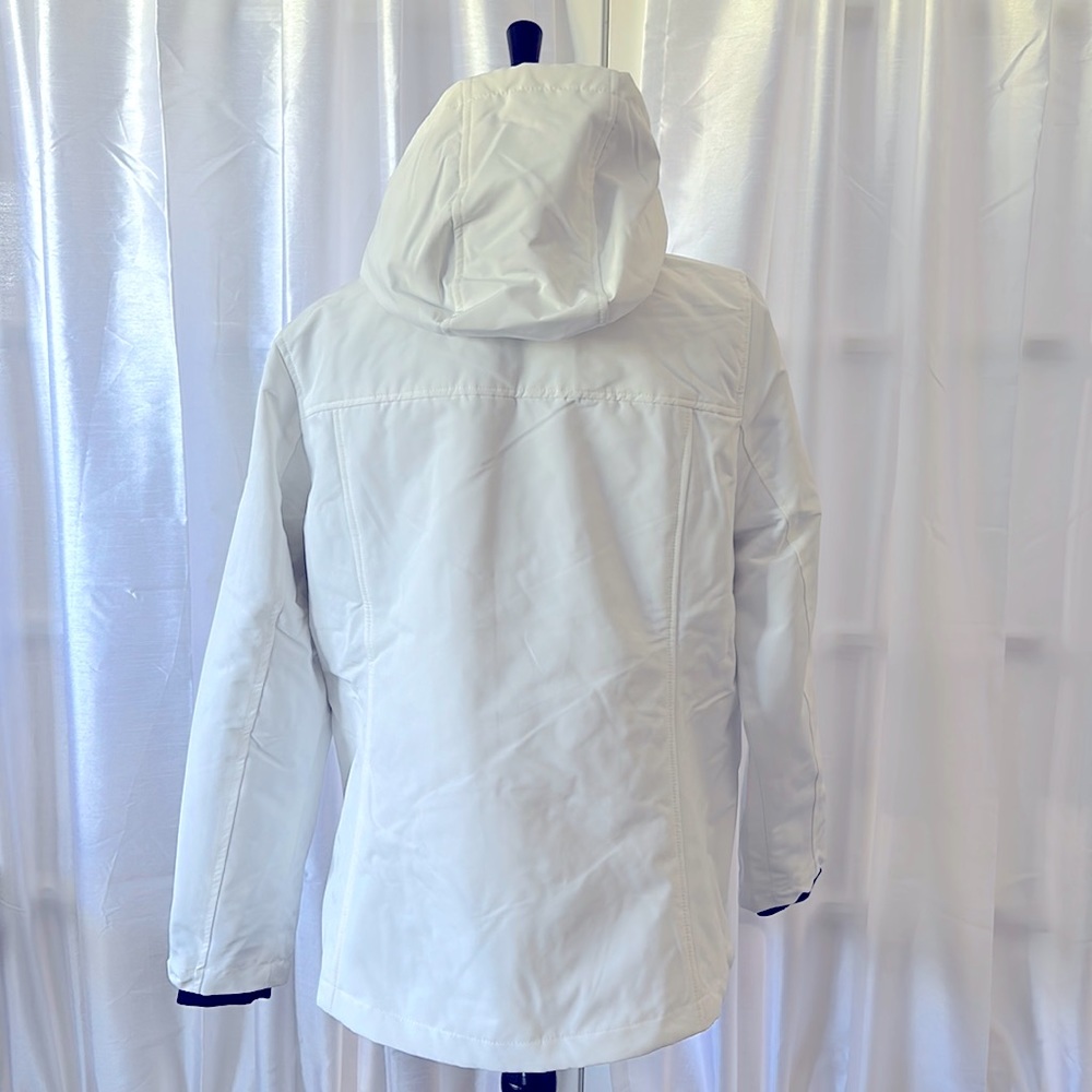 NWT Tommy Hilfiger Heavyweight Softshell Hooded Jacket -White - Picture 5 of 6